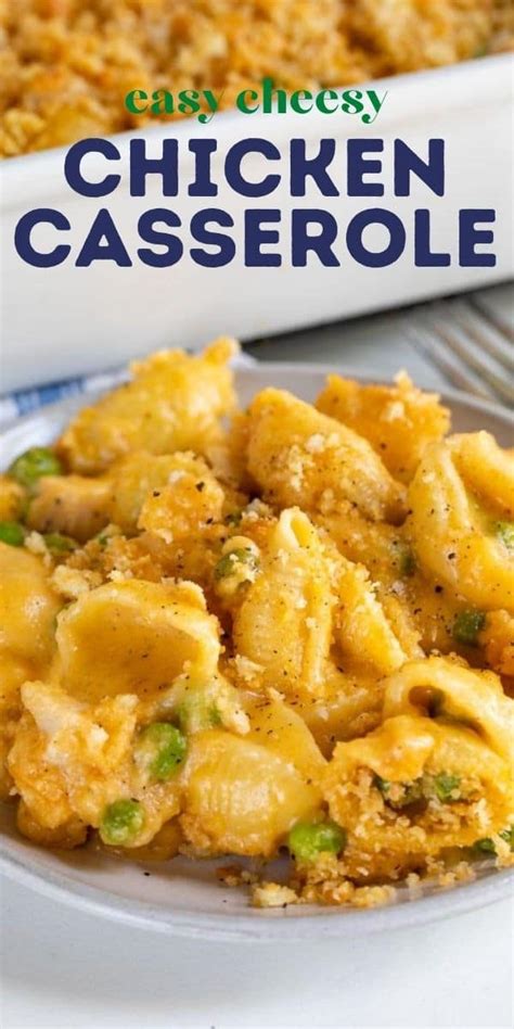 Easy Cheesy Chicken Casserole Recipe Crazy For Crust