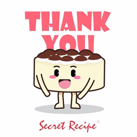 Secret Recipe Secret Recipe Thank You Sticker Secret Recipe Secret