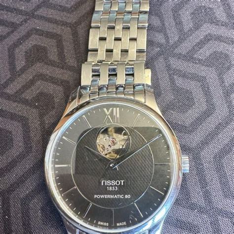 Wts Tissot Mens T Classic Automatic Tradition Powermatic Open Heart