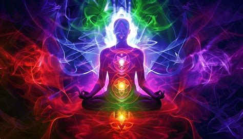 Premium Photo Chakra Energy Beautiful Woman Sits In A Pose Of A Half