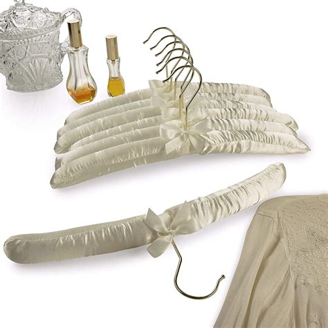 Padded Hangers Set Of 12 Premium Heavy Duty Thick Satin Soft Fabric N
