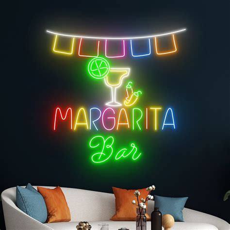 Margarita Bar Neon Sign, Margarita LED Light, Cocktail Neon Light ...