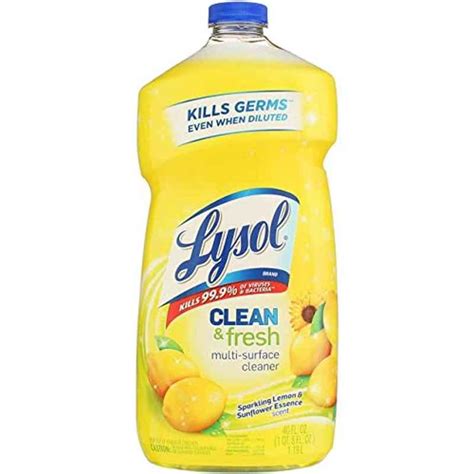Lysol 40oz Lemon Sunflower Power And Fresh All Purpose Cleaner Tool Souk
