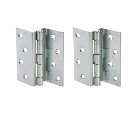 Pack Of 5 Pairs 100mm Heavy Stormproof Hinges Zinc Plated