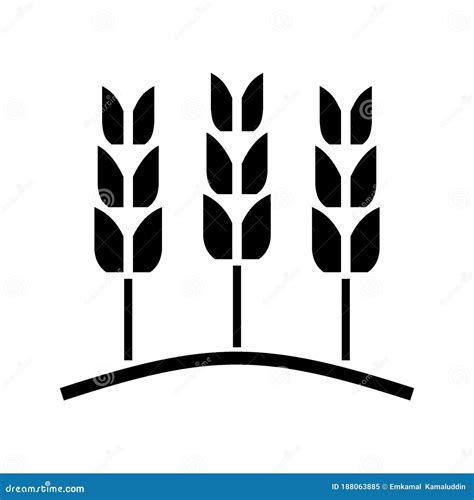 Icône De Blé Ou Illustration De Vecteur De Symbole De Signe Disolement