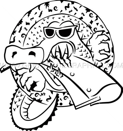 Gator clipart black and white, Gator black and white Transparent FREE ...