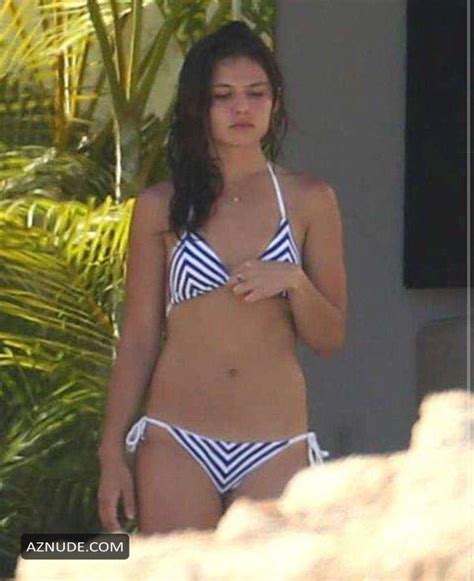 Danielle Campbell Sexy Wearing A Bikini At A Pool In Cabo San Lucas