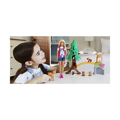 Barbie M Tiers Coffret Exploratrice De La Nature Avec Poup E Blonde