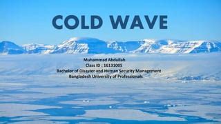 Cold wave | PPT | Free Download