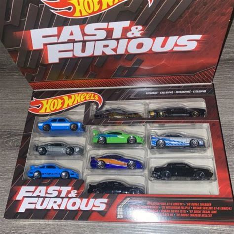 Hot Wheels Fast Furious Pack W Exclusive Nissan Skyline Charger