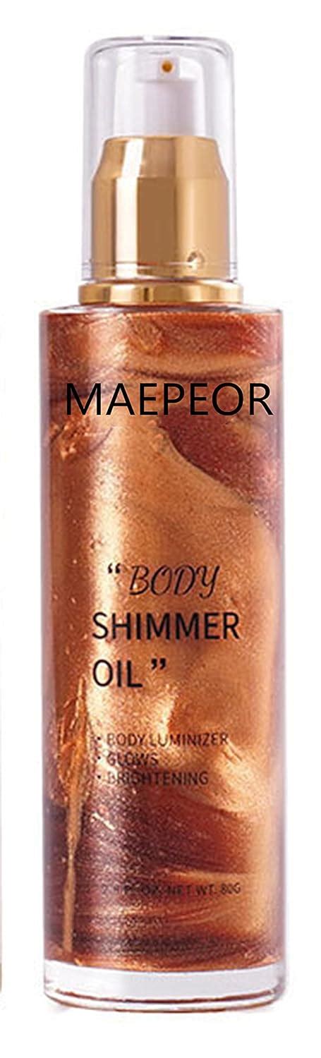 Buy Maepeor Body Luminizer 4 Colors Shimmer Body Oil Waterproof Liquid Highlighter Illuminator