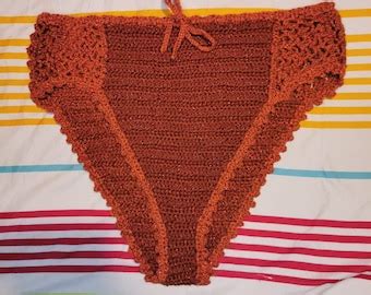 LOLA High Waisted Crochet Bikini Bottoms Cheeky Festival Style 100