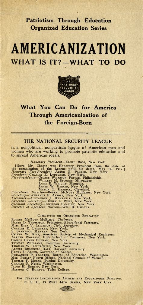 Americanization: Then and Now