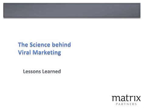 The Science behind Viral marketing | PPTX