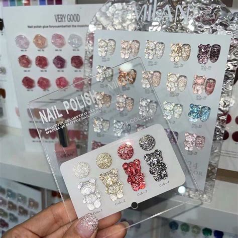 Sét Sơn gel nhũ flash Milan chai 15ml HOT 2023 tặng bảng màu Shopee Việt Nam