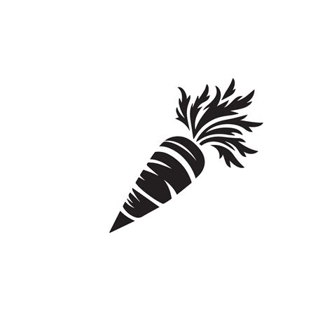 Carrot Silhouette Carrot Logo Carrot Vegetable Illustration 45992542