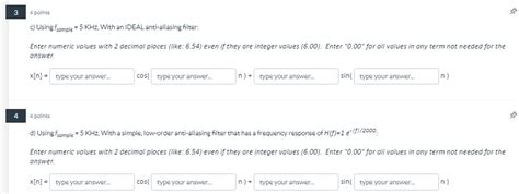 Solved The following continuous-time signal is sampled with | Chegg.com
