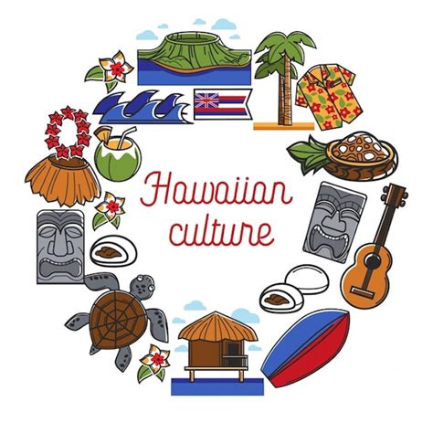 Vibrant Symbols Of Hawaiian Culture Collage Jiffy Designs