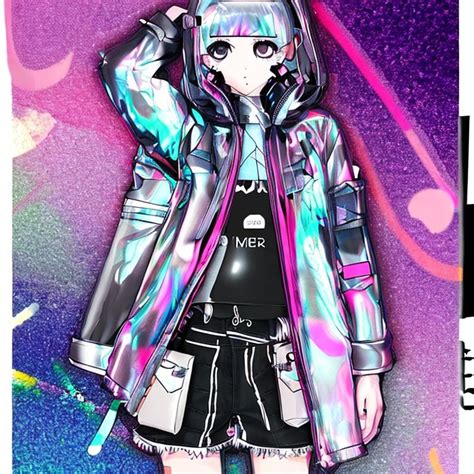 stabilityaistable diffusion pixiv hyper detailed harajuku fasion