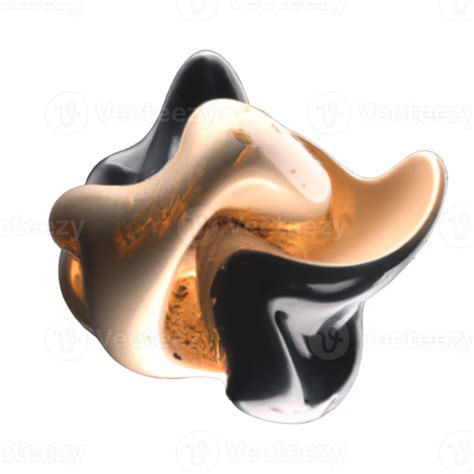 Gold 3d Fluid Shapes 21879215 Png
