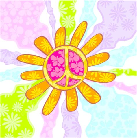 Hippie Peace Symbol Style Art Circle Vector Style Art Circle Png And