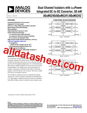 Adum Arz Rl Datasheet Pdf Analog Devices