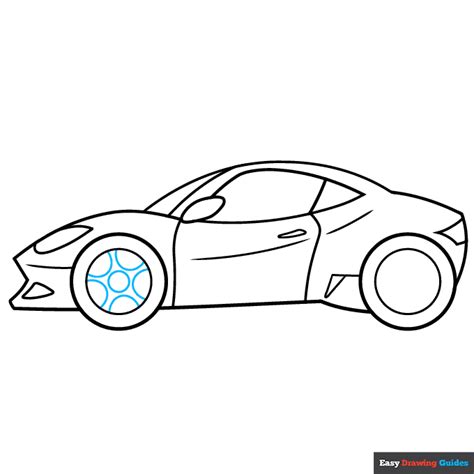 How To Draw A Sports Car Really Easy Drawing Tutorial