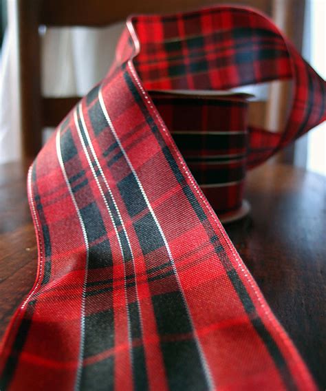 Tartan Plaid Wired Ribbon