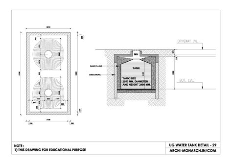 UG WATER TANK DETAIL TWENTY NINE Archi Monarch