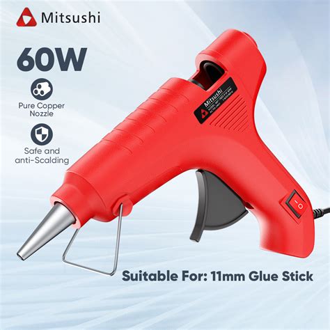 Mitsushi 60W Hot Melt Glue Gun Glue Gun Heavy Duty Melt Glue Gun Electric Heating Shopee