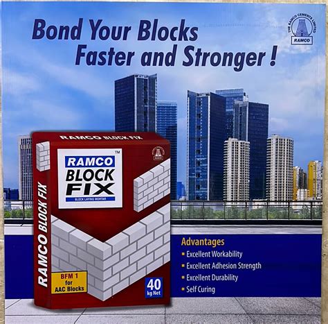 Ramco Block Fix At Rs 440 Bag AAC Block Jointing Mortar In Chennai