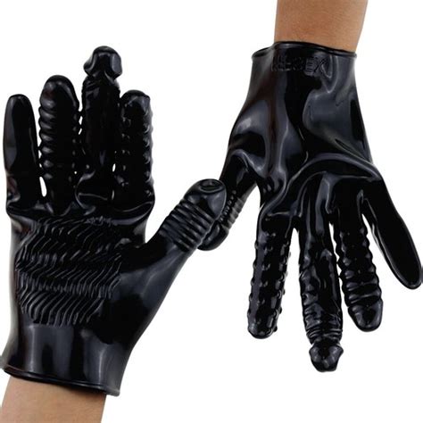 Pc PVC Shock Palm Glove Finger Masturbation Sex Toy Vagina Anal