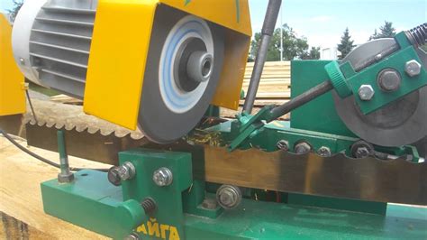 Заточной станок «Тайга» для ленточных пил - YouTube