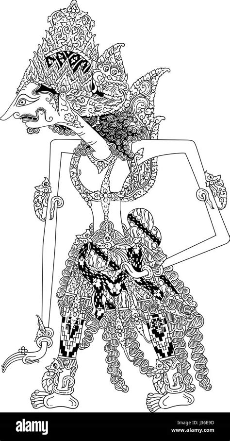 Wayang Kulit Hitam Putih 58 Koleksi Gambar