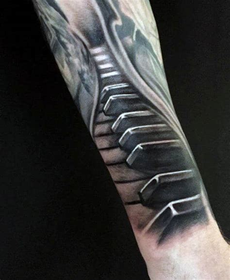 Awesome Piano Tattoos For Men Inspiration Guide