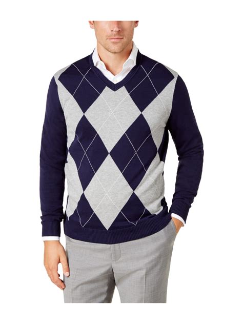 Club Room Mens Argyle Knit Pullover Sweater Walmart