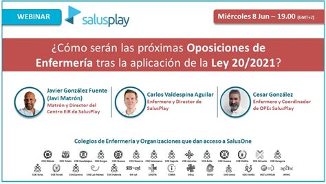 Webinar Salusplay C Mo Ser N Las Pr Ximas Oposiciones De Enfermer A