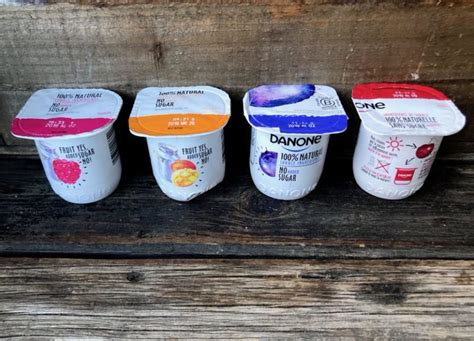 Danone Yogurt: Fruit Filled and Natural and No Added Sugar!