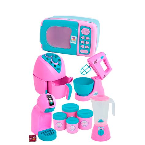 Eletrodomésticos De Brinquedo - Kit com 6 Brinquedos de cozinha Eletrodomésticos De Brinquedo Infantil ...