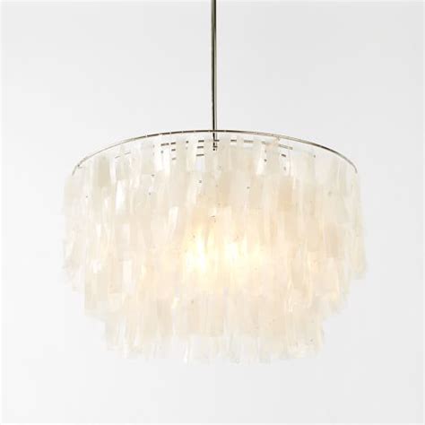 Capiz Tiered Chandelier 24 West Elm