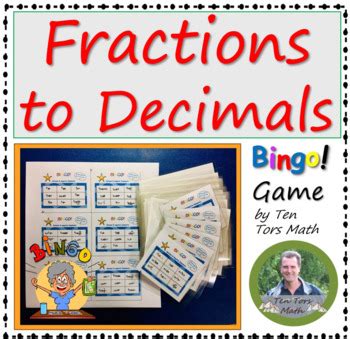 Fractions to Decimals Game by TenTors Education | TpT