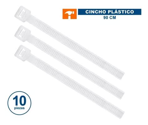 Cincho Plástico 175 Lb 90 Cm Bolsa 10 Pz Volteck 48987