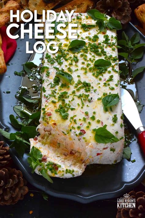 Holiday Cheese Log Lord Byrons Kitchen