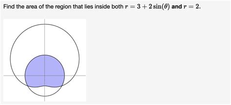 Solved Find The Area Of The Region That Lies Inside Both Chegg