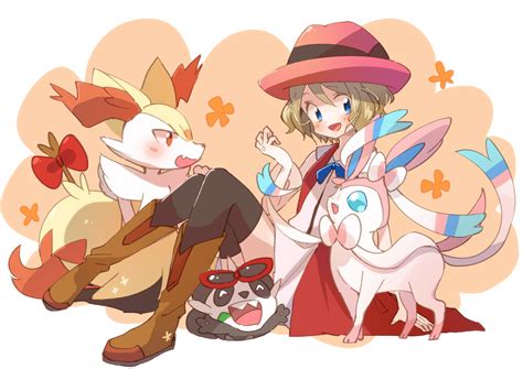 Serena Sylveon Braixen And Pancham Pokemon And 2 More Drawn By