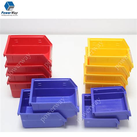 Powerway Industrial Plastic Louver Shelf Bins For Spare Parts China