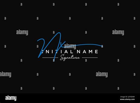 Nx Signature Logo Template Vector Hand Drawn Calligraphy Lettering