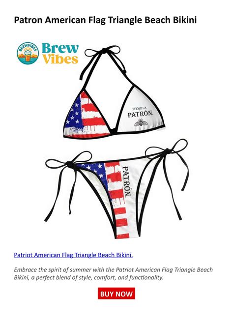 Patron American Flag Triangle Beach Bikini BrewVibes By BrewVibes Issuu
