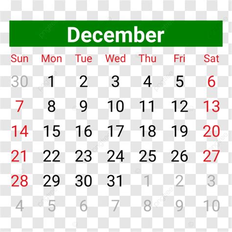 Calendar December 2025 Vector, Calendar 2025, December 2025, Monthly
