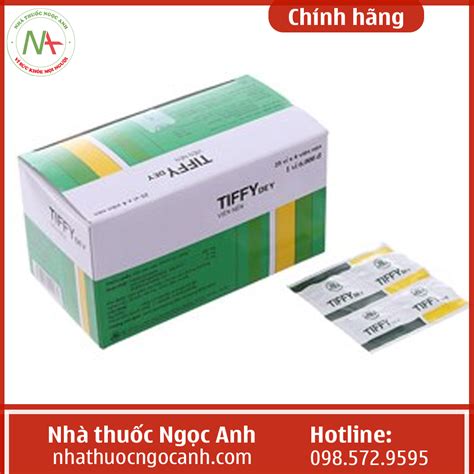 Thuốc Tiffy Dey là thuốc gì, có tác dụng gì, giá bao nhiêu, mua ở đâu